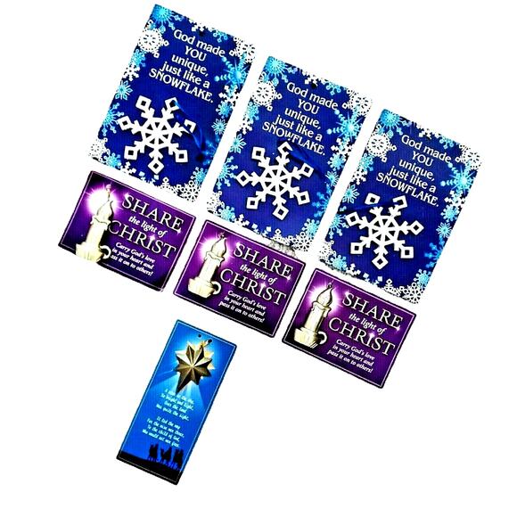 🎄✨ Christian Ornament Lot Snowflakes Candles Star 7 Pc Christian Gifts 🙏🏻🕯️ - Picture 5 of 10